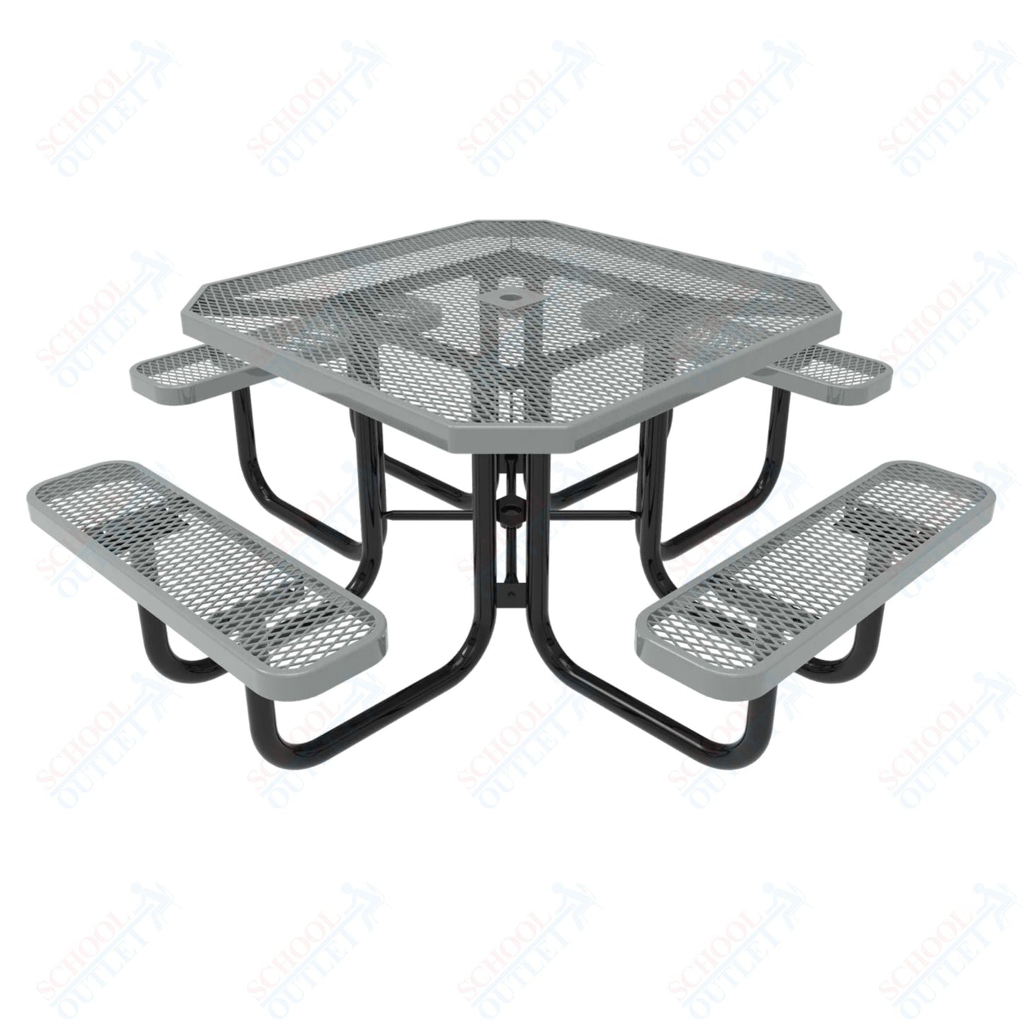 MyTcoat MYT - TOT46 46″ Octagon Portable Picnic Table (76"W x 76"D x 30"H) - SchoolOutlet