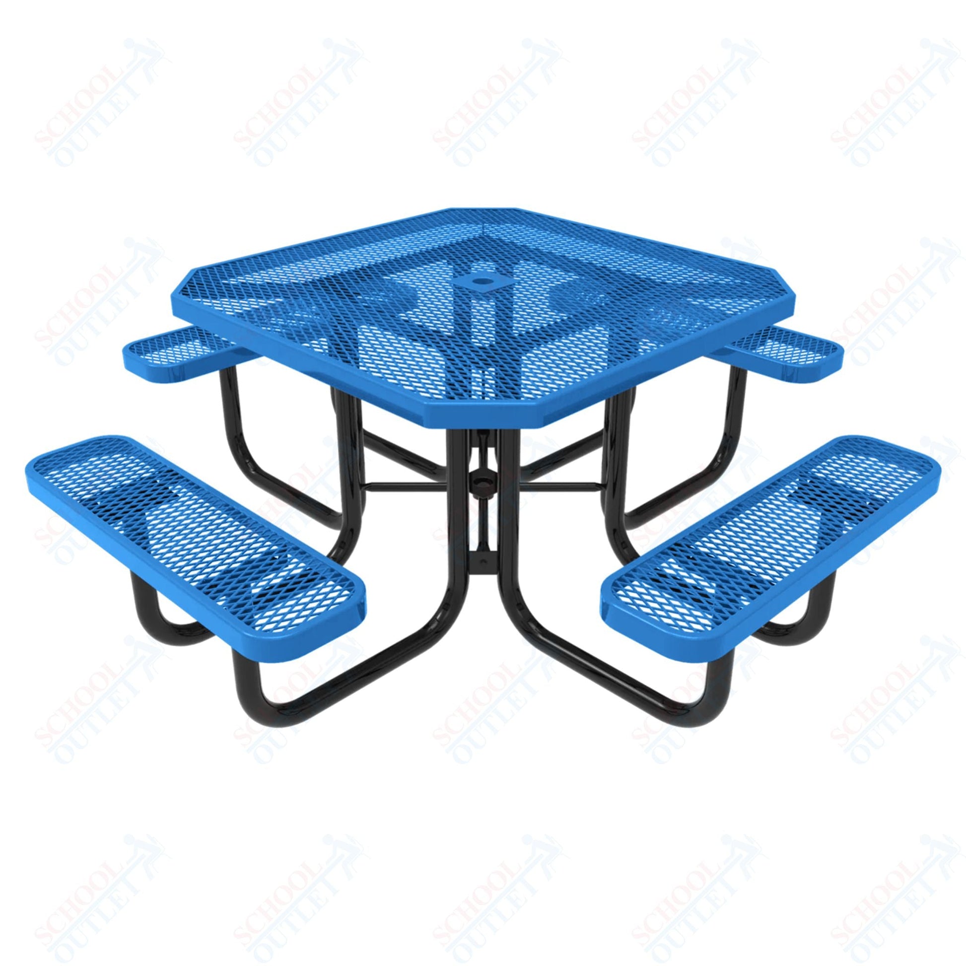 MyTcoat MYT - TOT46 46″ Octagon Portable Picnic Table (76"W x 76"D x 30"H) - SchoolOutlet