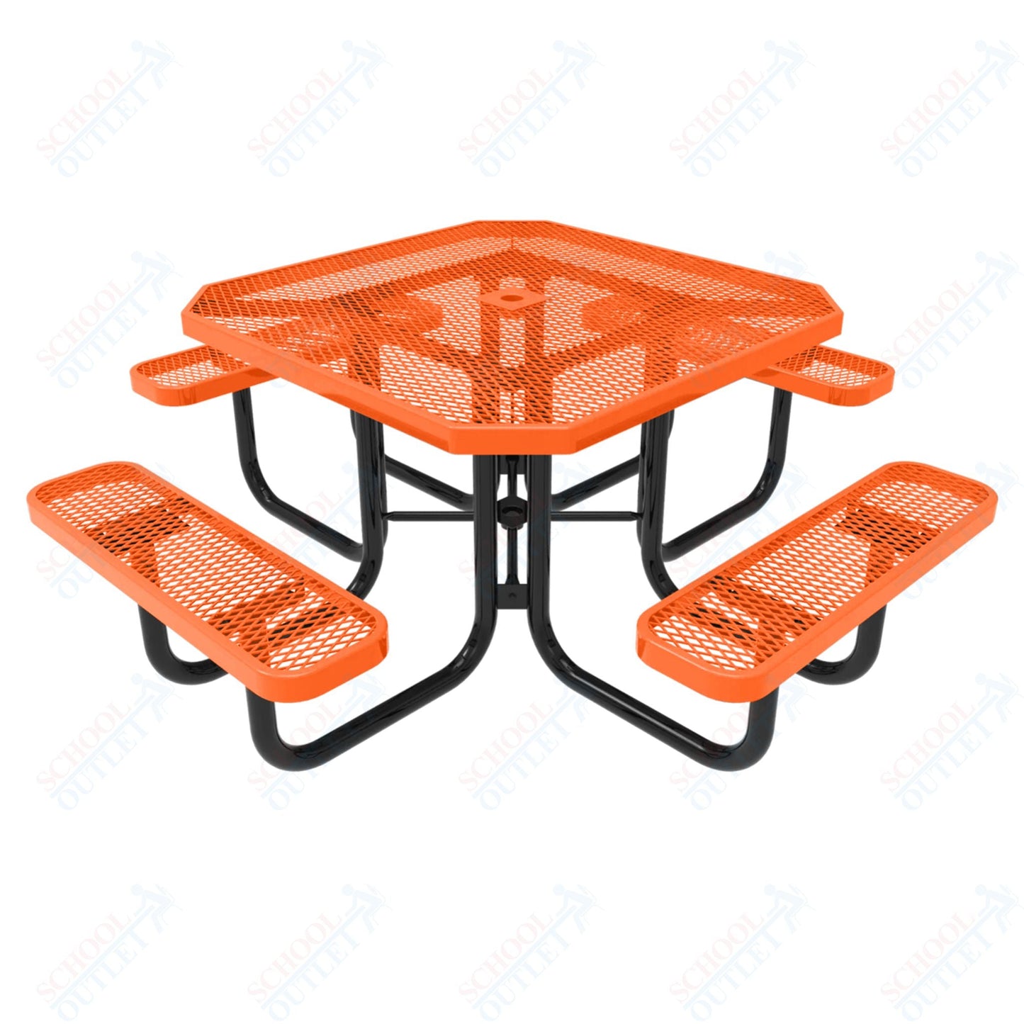 MyTcoat MYT - TOT46 46″ Octagon Portable Picnic Table (76"W x 76"D x 30"H) - SchoolOutlet