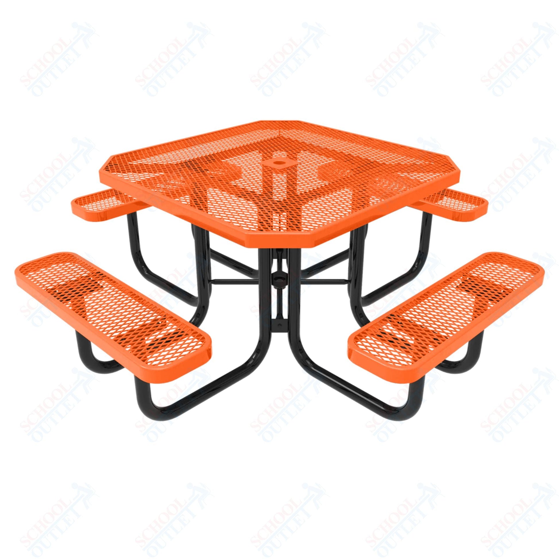 MyTcoat MYT - TOT46 46″ Octagon Portable Picnic Table (76"W x 76"D x 30"H) - SchoolOutlet