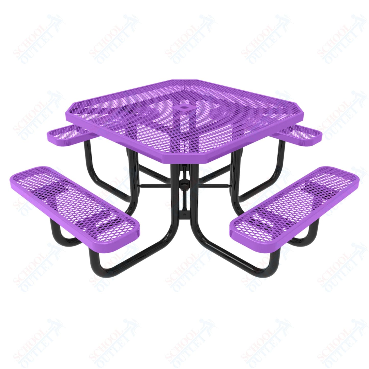 MyTcoat MYT - TOT46 46″ Octagon Portable Picnic Table (76"W x 76"D x 30"H) - SchoolOutlet