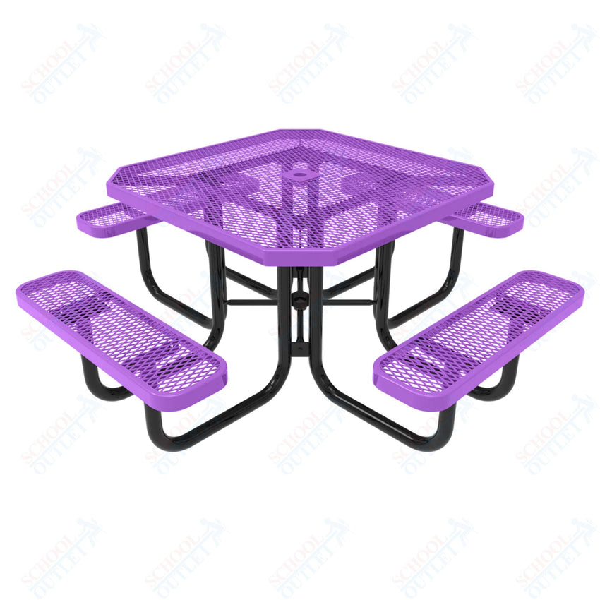 MyTcoat MYT - TOT46 46″ Octagon Portable Picnic Table (76"W x 76"D x 30"H) - SchoolOutlet