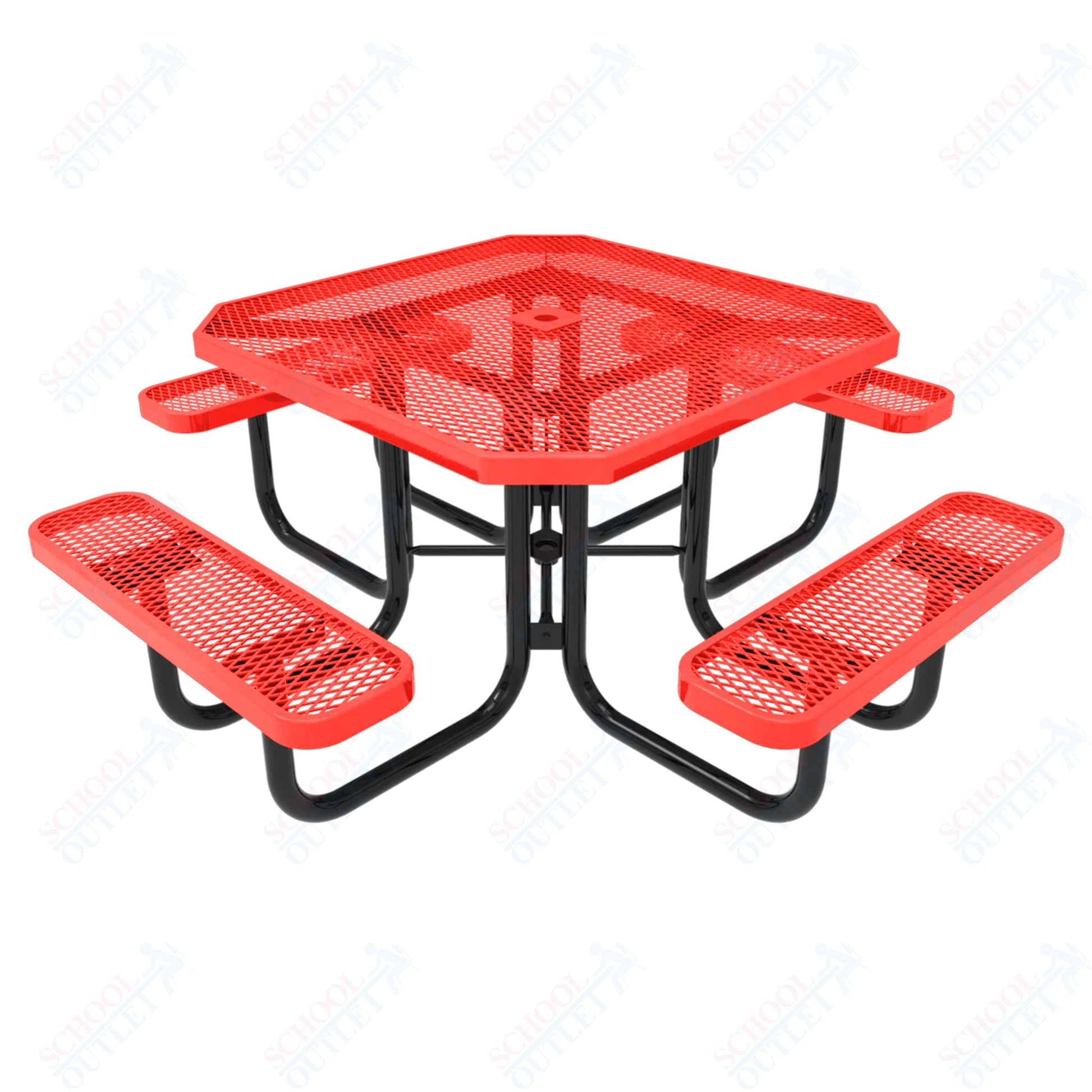 MyTcoat MYT - TOT46 46″ Octagon Portable Picnic Table (76"W x 76"D x 30"H) - SchoolOutlet