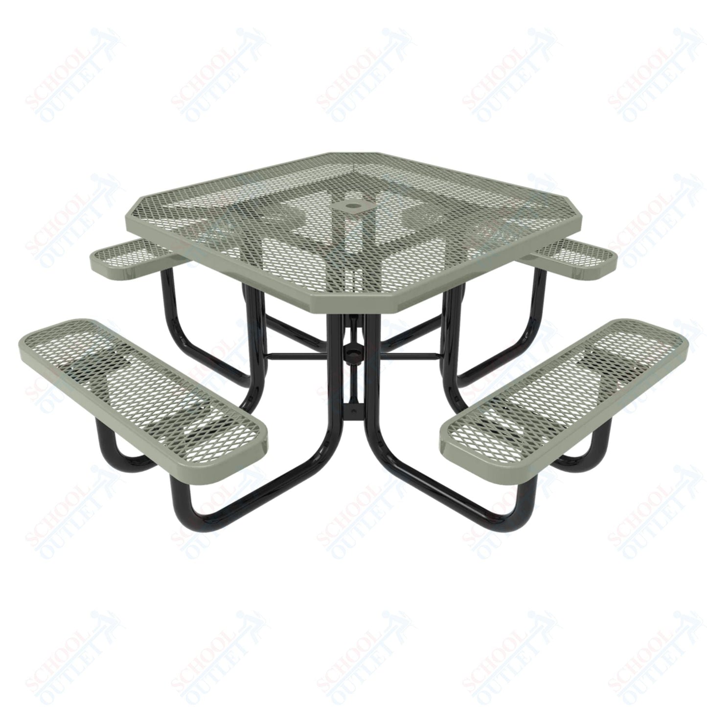 MyTcoat MYT - TOT46 46″ Octagon Portable Picnic Table (76"W x 76"D x 30"H) - SchoolOutlet