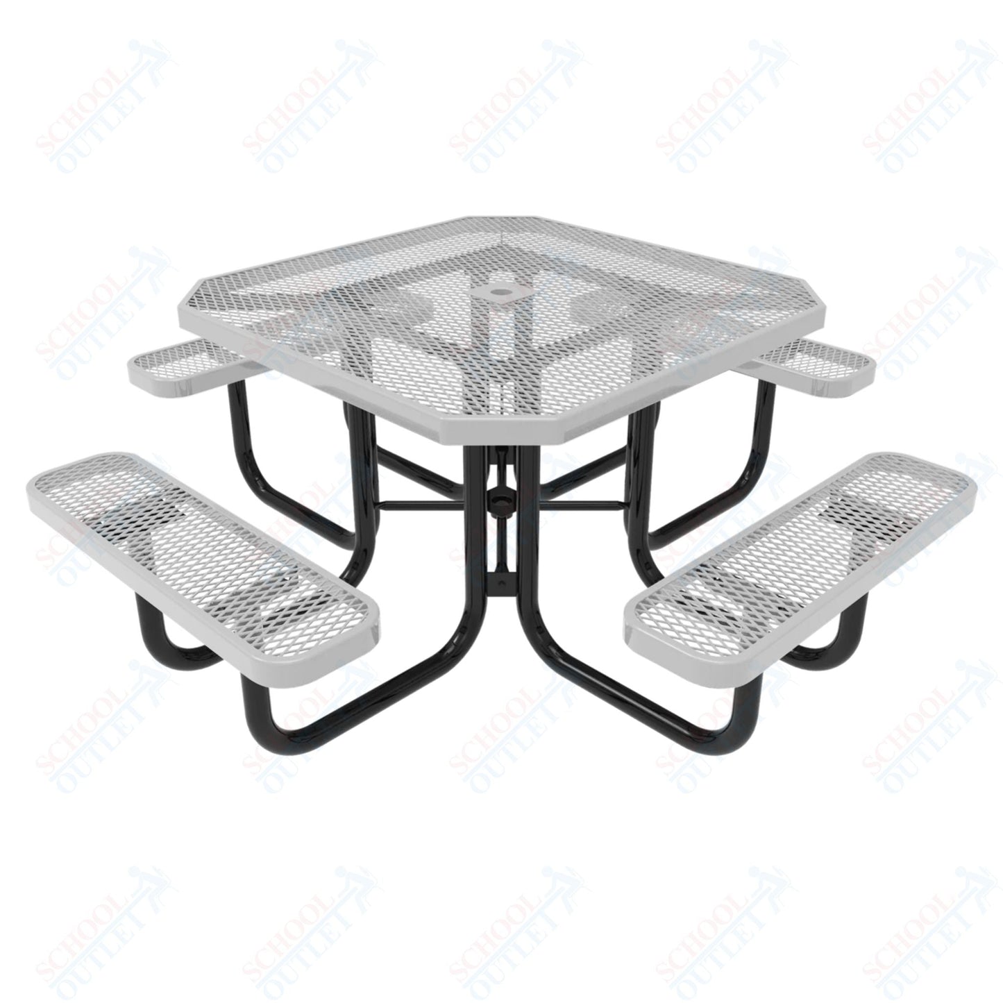 MyTcoat MYT - TOT46 46″ Octagon Portable Picnic Table (76"W x 76"D x 30"H) - SchoolOutlet