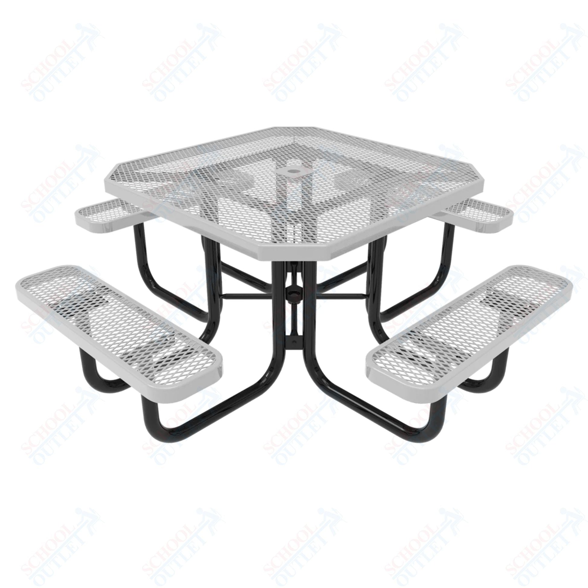 MyTcoat MYT - TOT46 46″ Octagon Portable Picnic Table (76"W x 76"D x 30"H) - SchoolOutlet