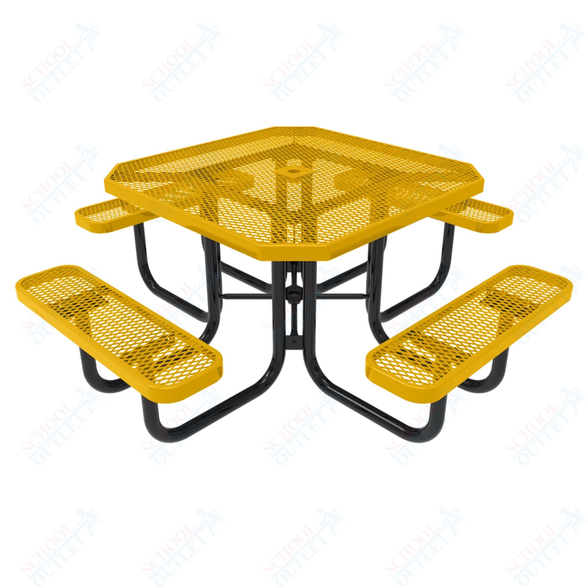 MyTcoat MYT - TOT46 46″ Octagon Portable Picnic Table (76"W x 76"D x 30"H) - SchoolOutlet