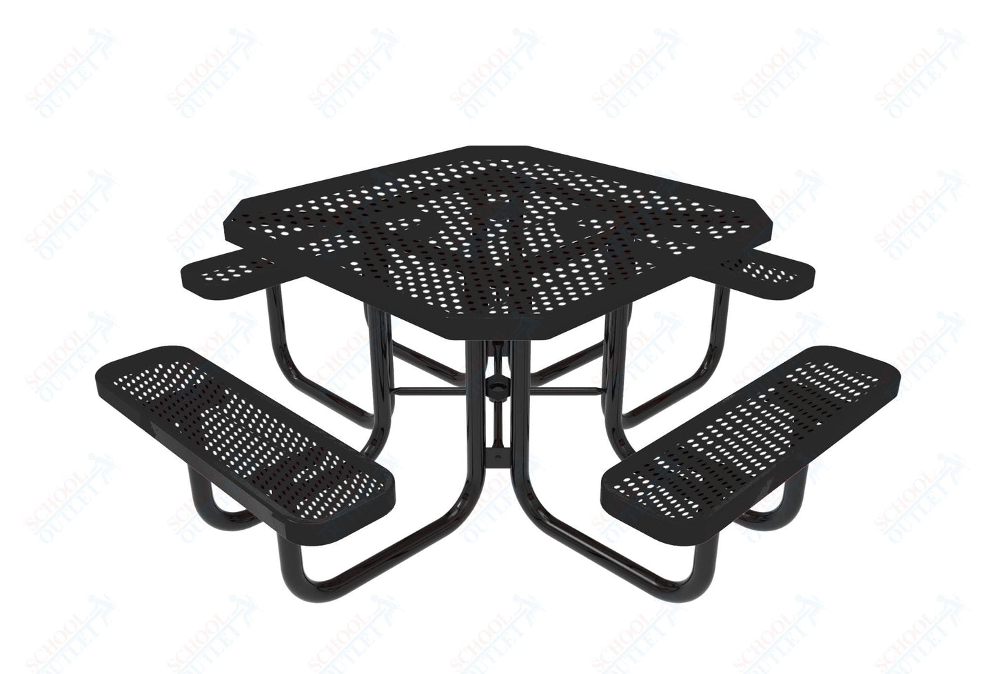 MyTcoat MYT - TOT46 46″ Octagon Portable Picnic Table (76"W x 76"D x 30"H) - SchoolOutlet