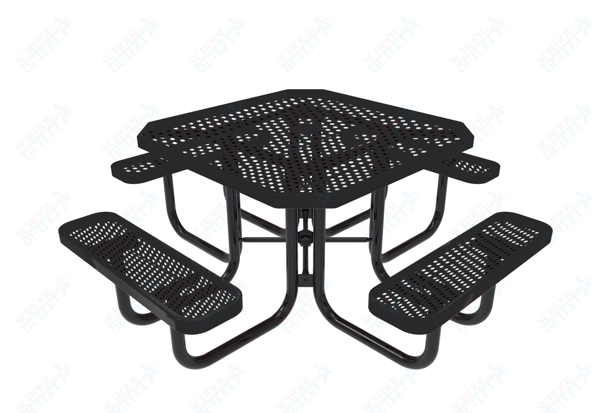 MyTcoat MYT - TOT46 46″ Octagon Portable Picnic Table (76"W x 76"D x 30"H) - SchoolOutlet