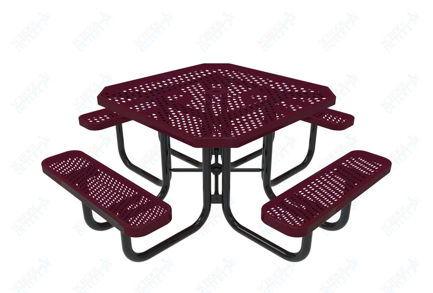MyTcoat MYT - TOT46 46″ Octagon Portable Picnic Table (76"W x 76"D x 30"H) - SchoolOutlet