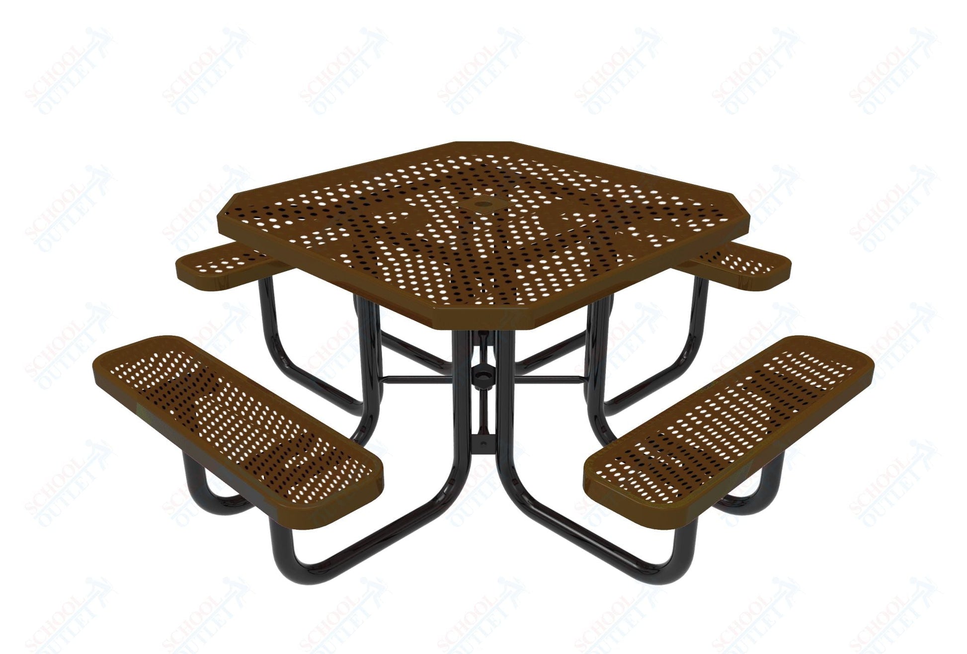 MyTcoat MYT - TOT46 46″ Octagon Portable Picnic Table (76"W x 76"D x 30"H) - SchoolOutlet