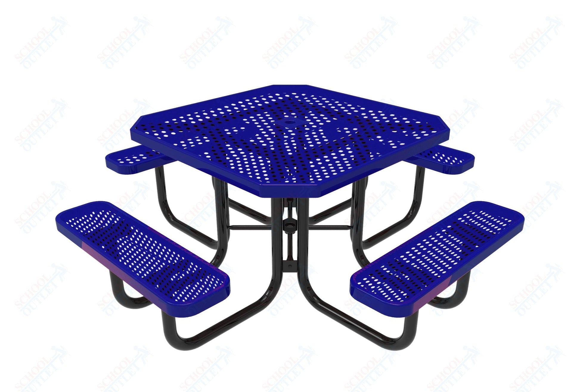 MyTcoat MYT - TOT46 46″ Octagon Portable Picnic Table (76"W x 76"D x 30"H) - SchoolOutlet