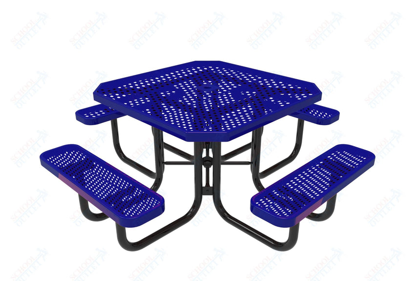 MyTcoat MYT - TOT46 46″ Octagon Portable Picnic Table (76"W x 76"D x 30"H) - SchoolOutlet