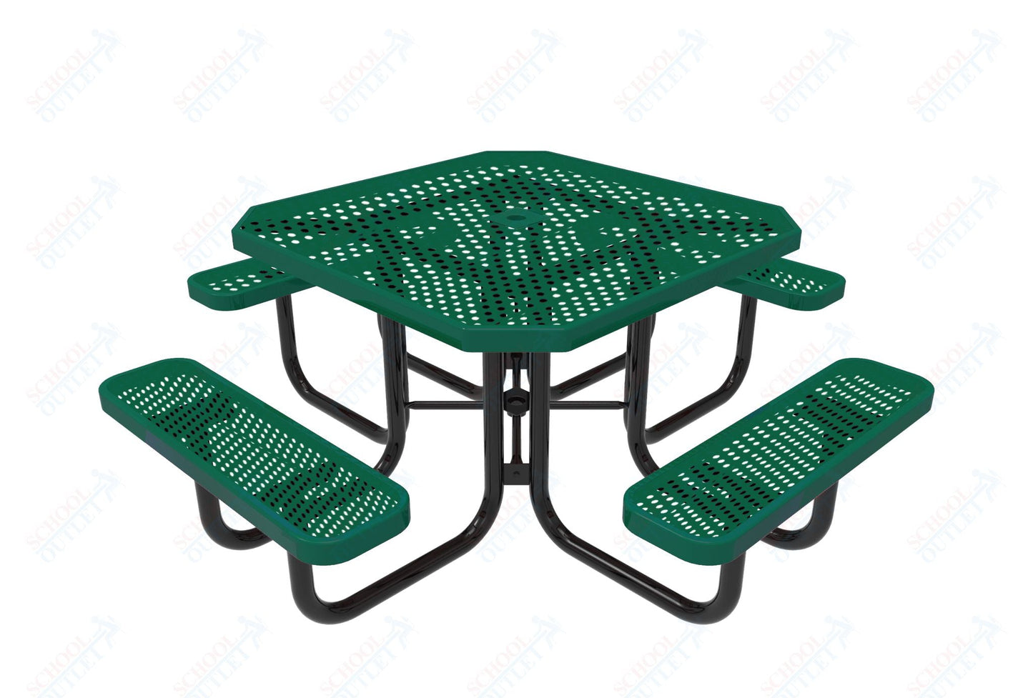 MyTcoat MYT - TOT46 46″ Octagon Portable Picnic Table (76"W x 76"D x 30"H) - SchoolOutlet