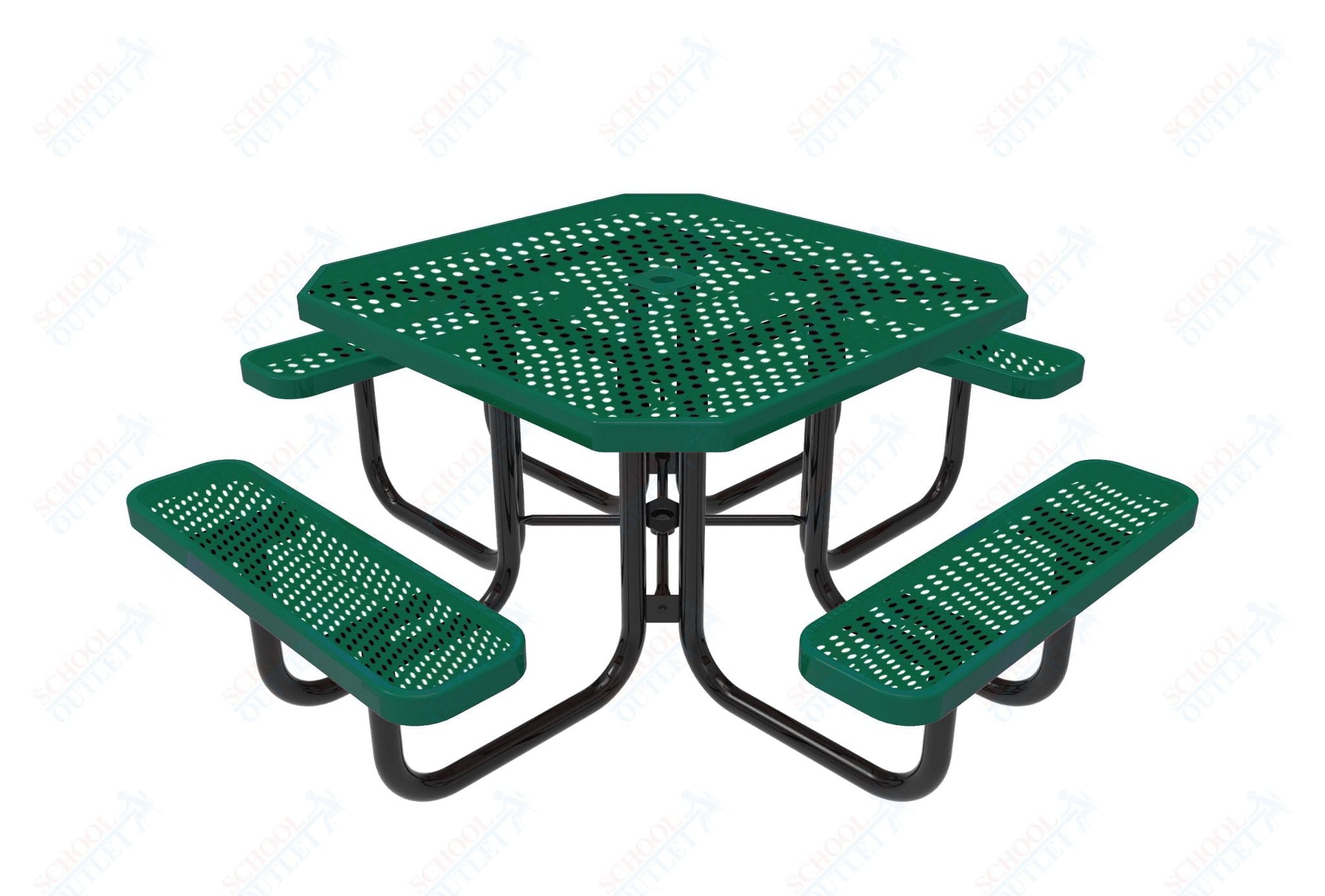 MyTcoat MYT - TOT46 46″ Octagon Portable Picnic Table (76"W x 76"D x 30"H) - SchoolOutlet