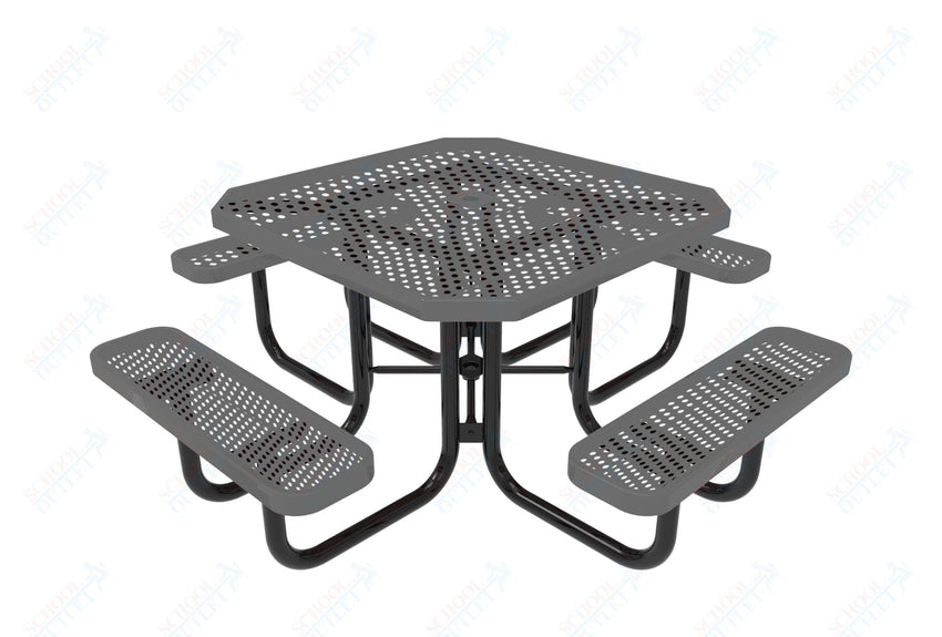 MyTcoat MYT - TOT46 46″ Octagon Portable Picnic Table (76"W x 76"D x 30"H) - SchoolOutlet