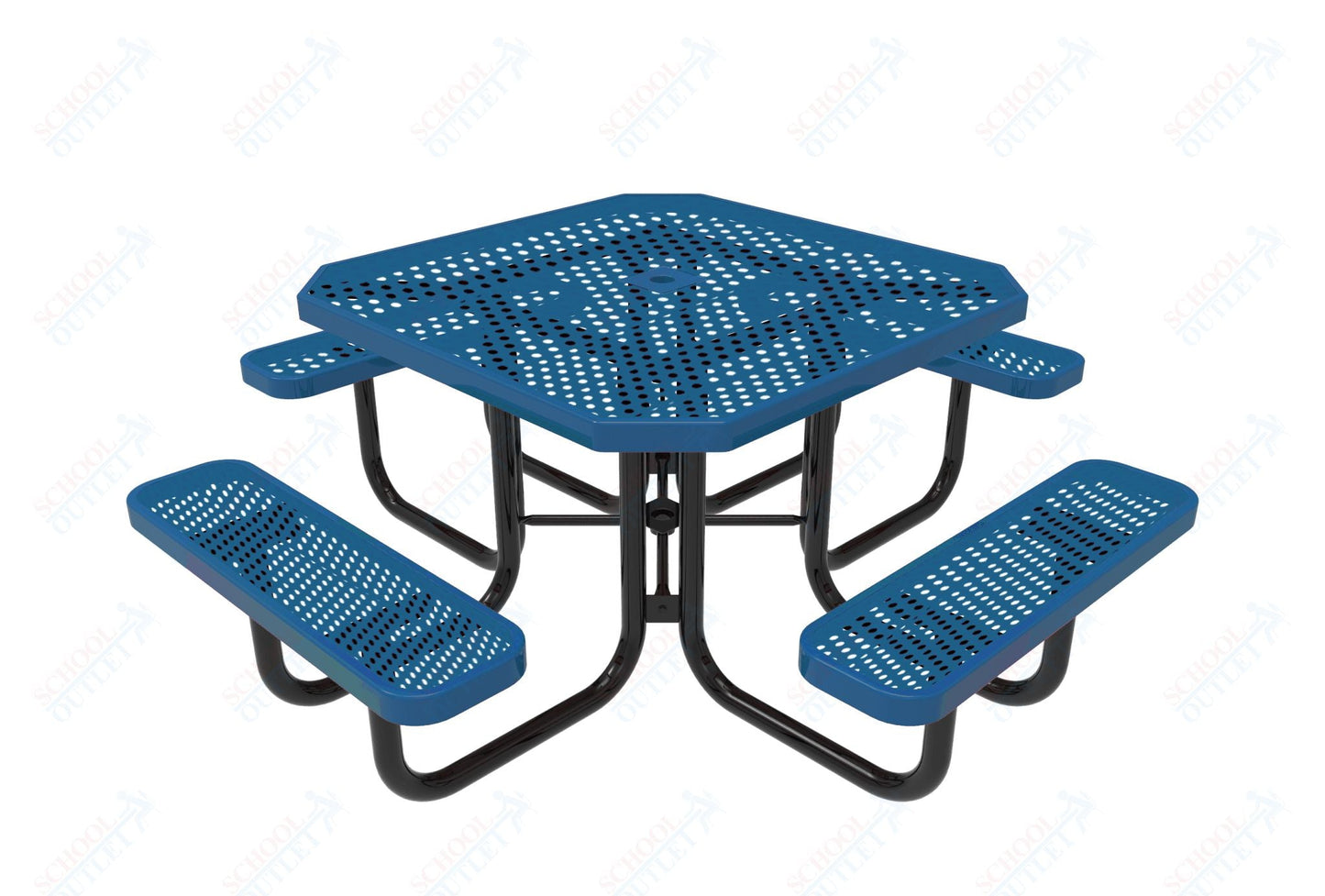 MyTcoat MYT - TOT46 46″ Octagon Portable Picnic Table (76"W x 76"D x 30"H) - SchoolOutlet