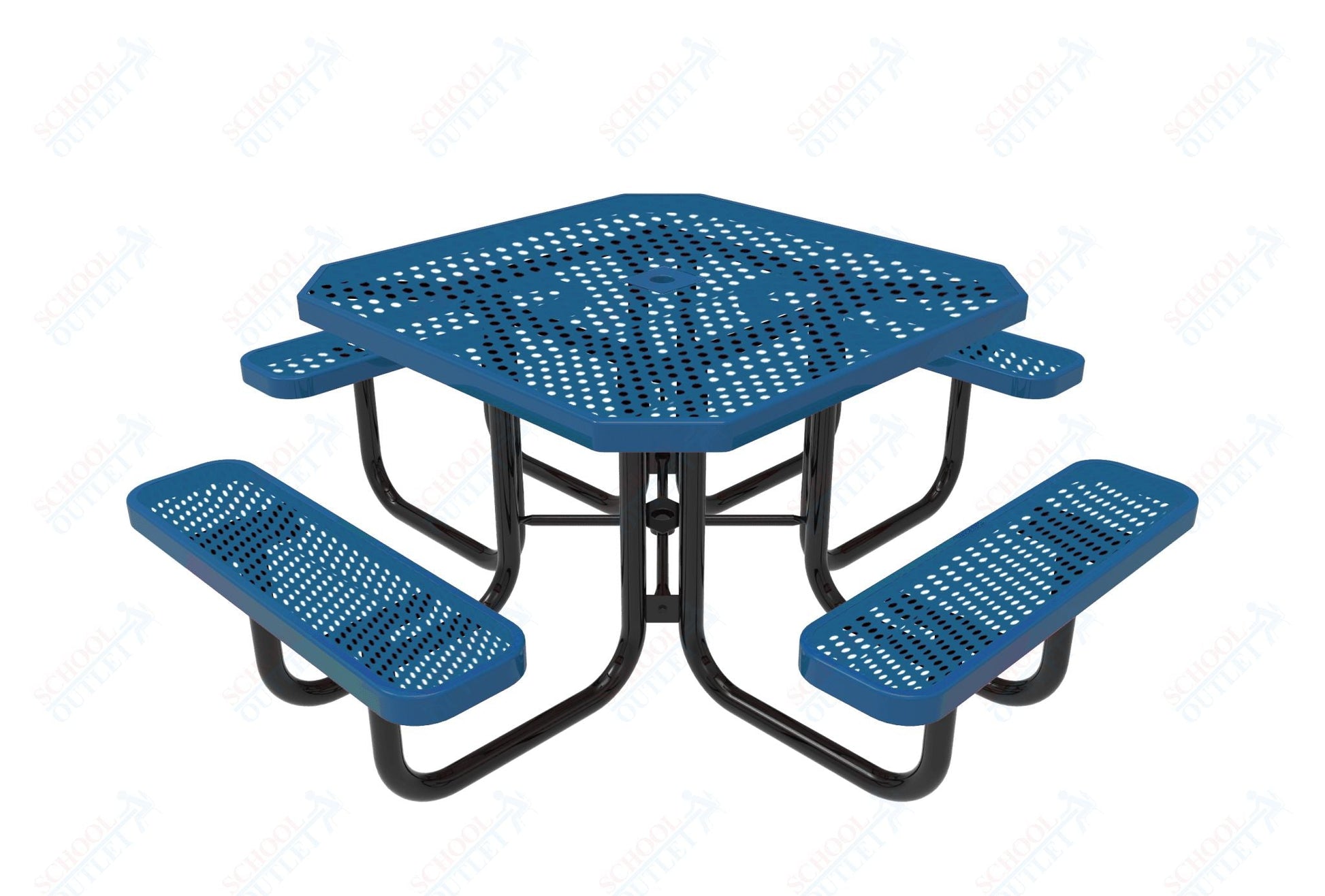 MyTcoat MYT - TOT46 46″ Octagon Portable Picnic Table (76"W x 76"D x 30"H) - SchoolOutlet