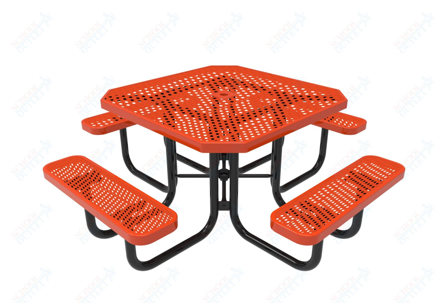 MyTcoat MYT - TOT46 46″ Octagon Portable Picnic Table (76"W x 76"D x 30"H) - SchoolOutlet