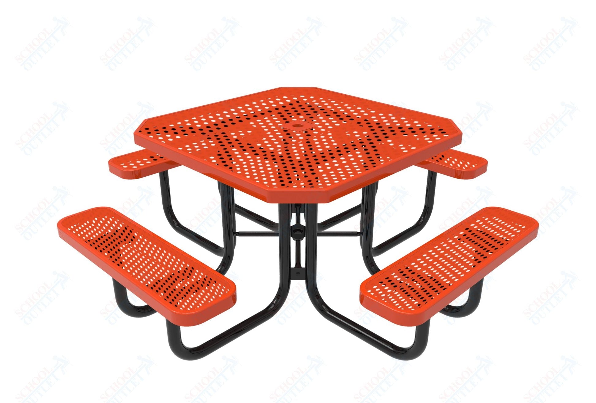 MyTcoat MYT - TOT46 46″ Octagon Portable Picnic Table (76"W x 76"D x 30"H) - SchoolOutlet
