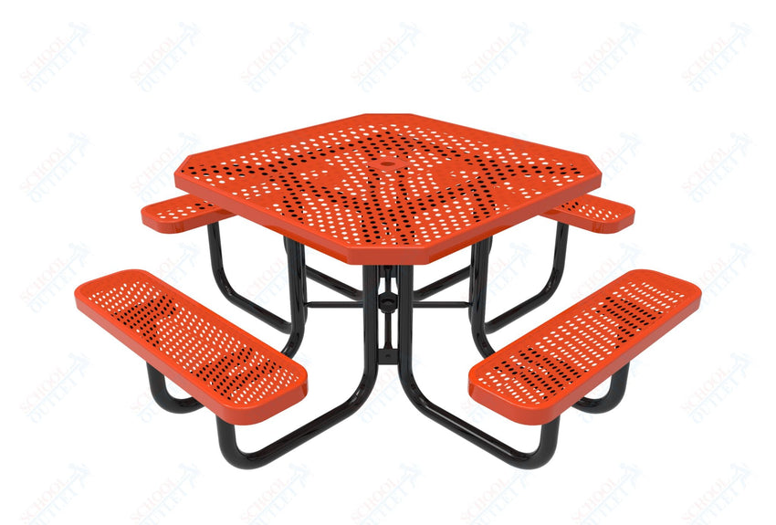 MyTcoat MYT - TOT46 46″ Octagon Portable Picnic Table (76"W x 76"D x 30"H) - SchoolOutlet