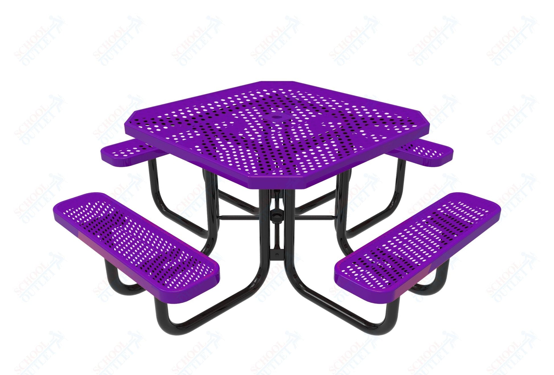 MyTcoat MYT - TOT46 46″ Octagon Portable Picnic Table (76"W x 76"D x 30"H) - SchoolOutlet