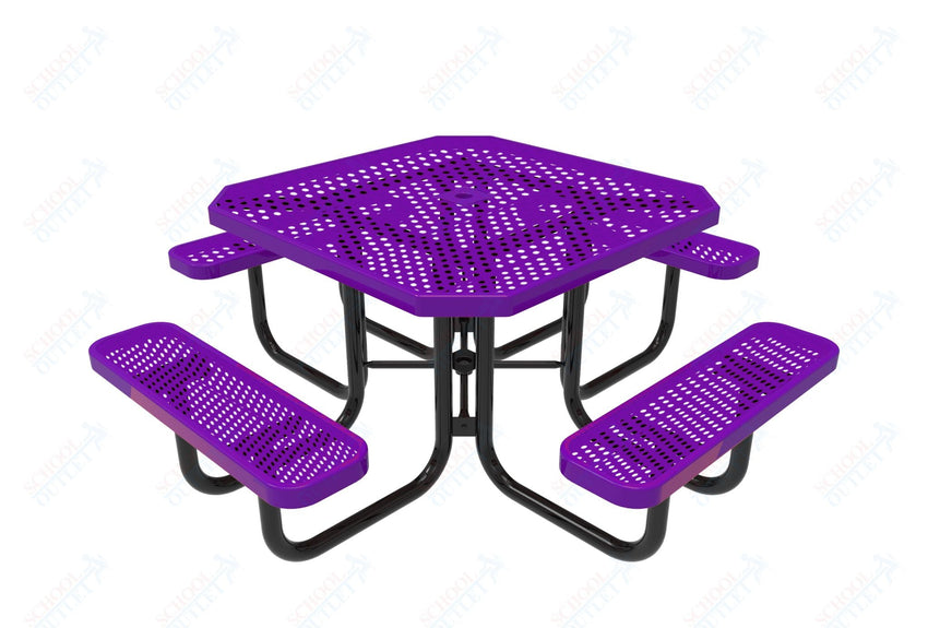 MyTcoat MYT - TOT46 46″ Octagon Portable Picnic Table (76"W x 76"D x 30"H) - SchoolOutlet