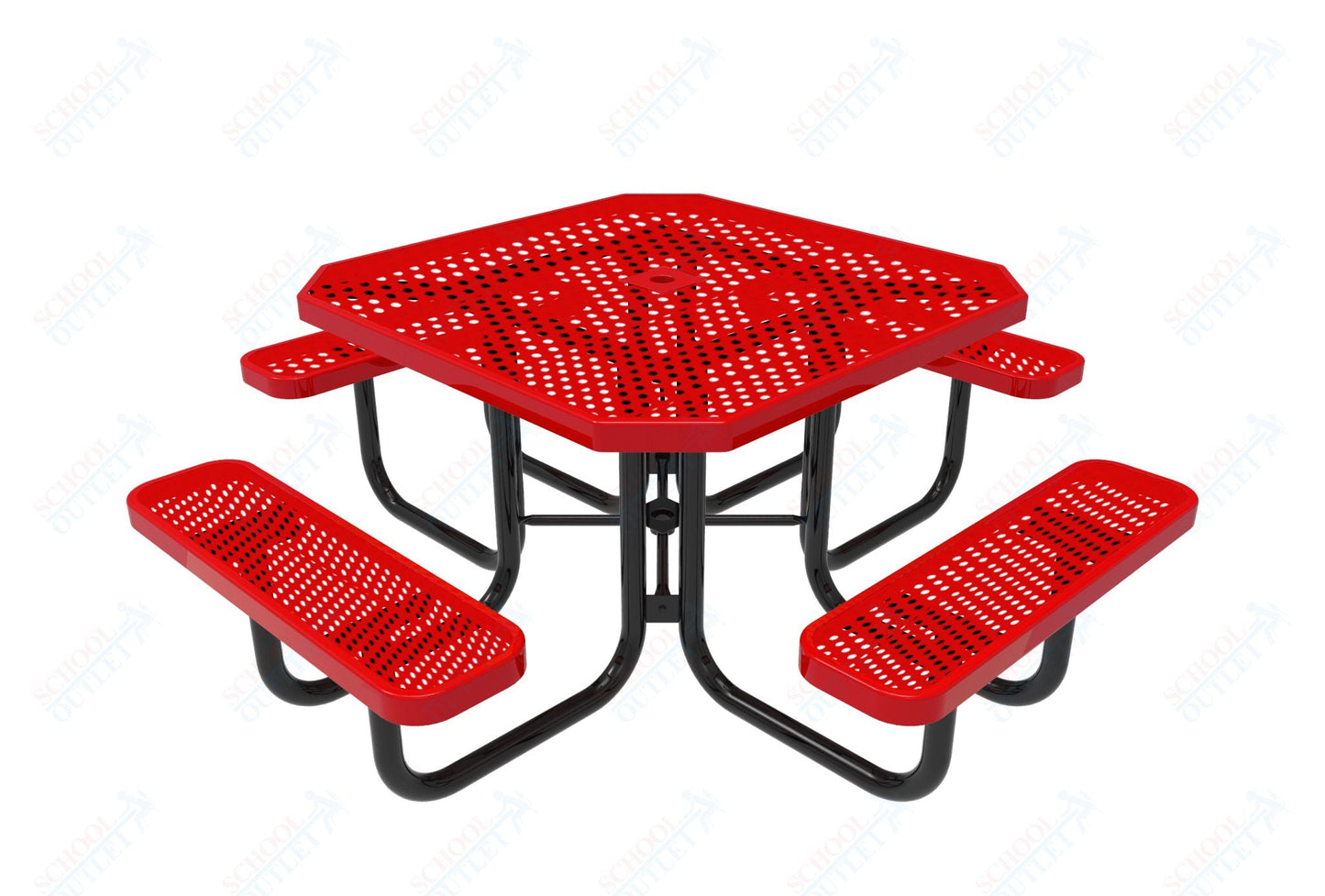 MyTcoat MYT - TOT46 46″ Octagon Portable Picnic Table (76"W x 76"D x 30"H) - SchoolOutlet