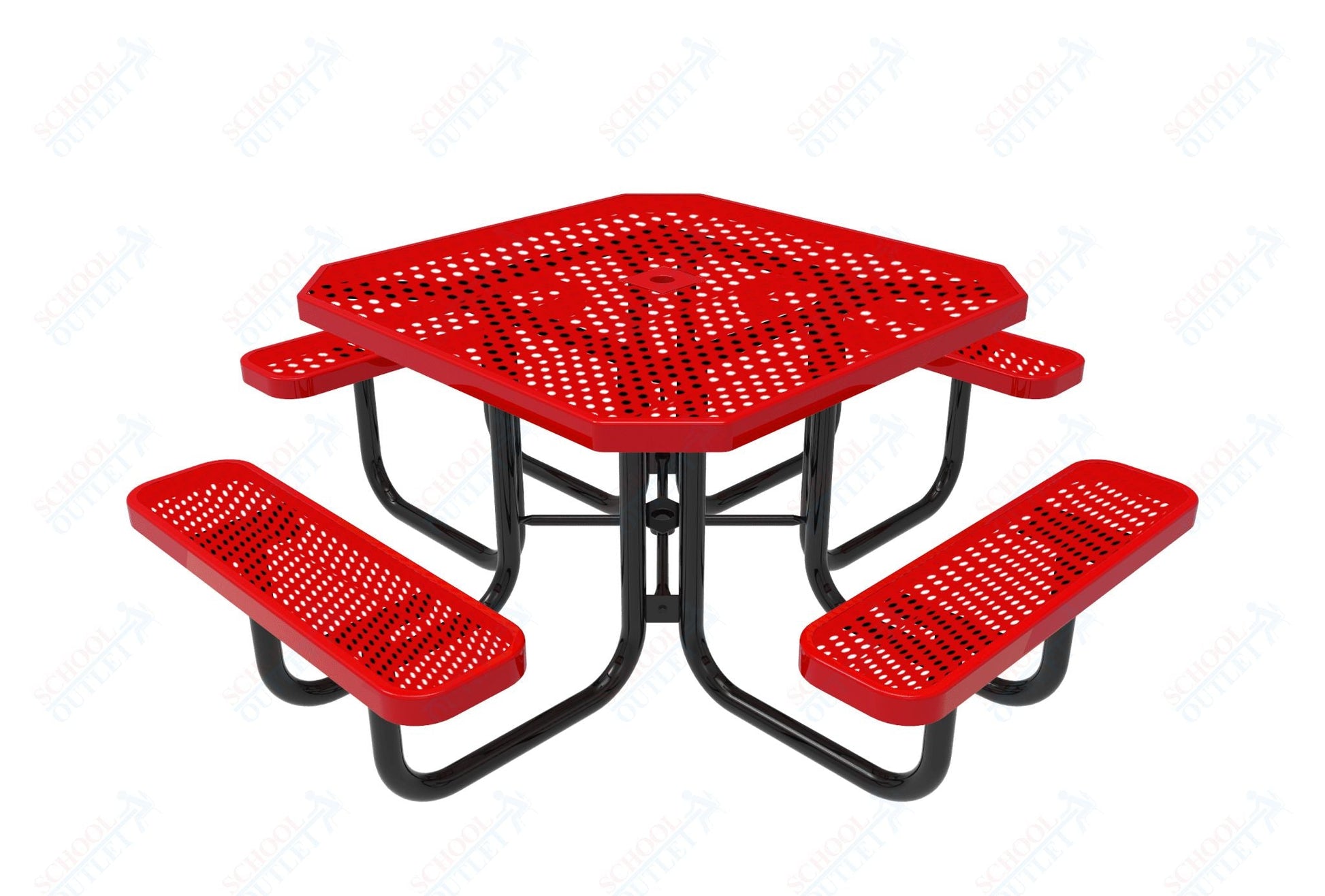 MyTcoat MYT - TOT46 46″ Octagon Portable Picnic Table (76"W x 76"D x 30"H) - SchoolOutlet