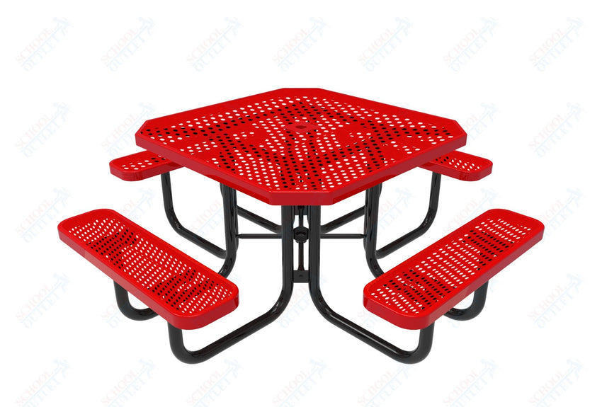 MyTcoat MYT - TOT46 46″ Octagon Portable Picnic Table (76"W x 76"D x 30"H) - SchoolOutlet