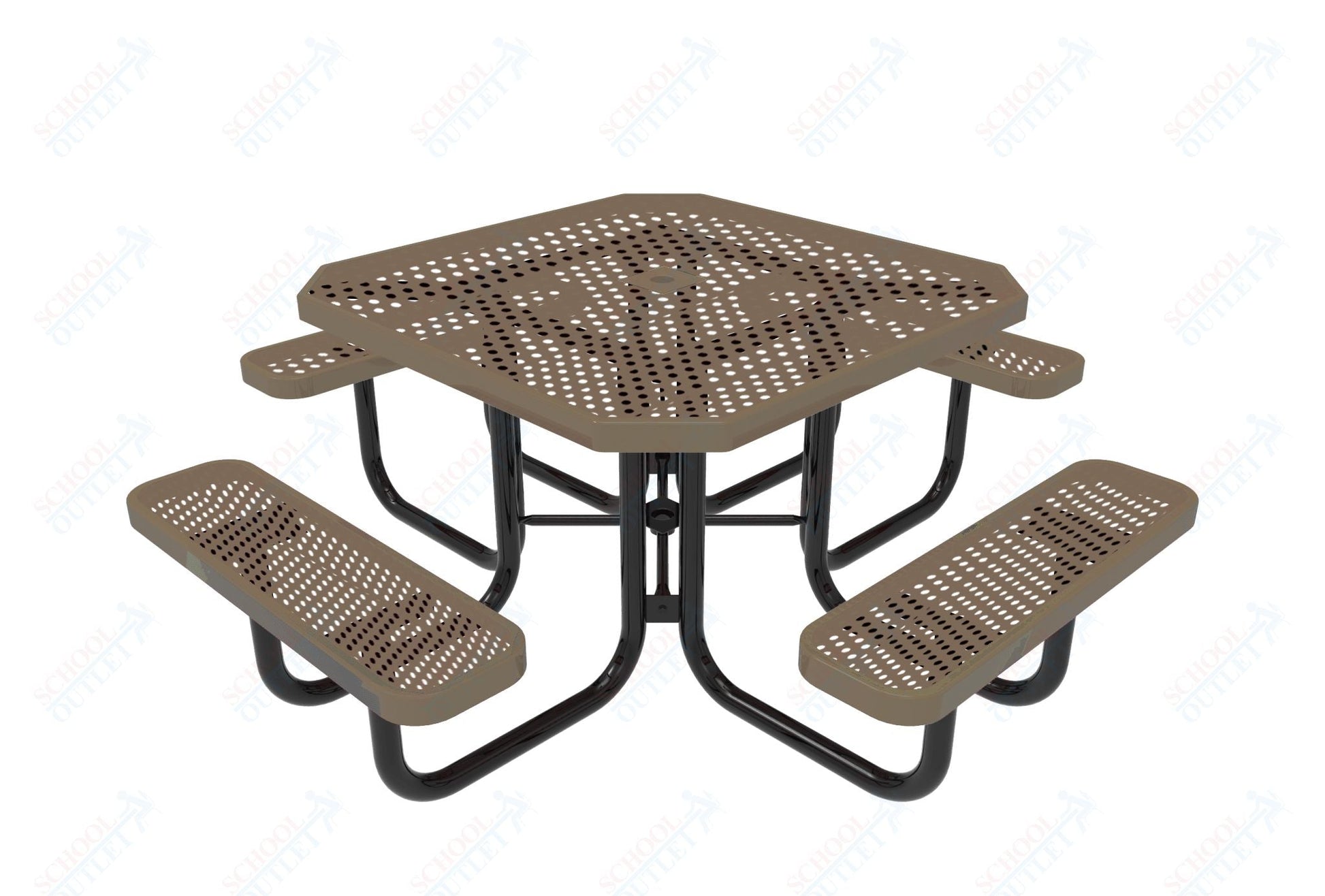 MyTcoat MYT - TOT46 46″ Octagon Portable Picnic Table (76"W x 76"D x 30"H) - SchoolOutlet