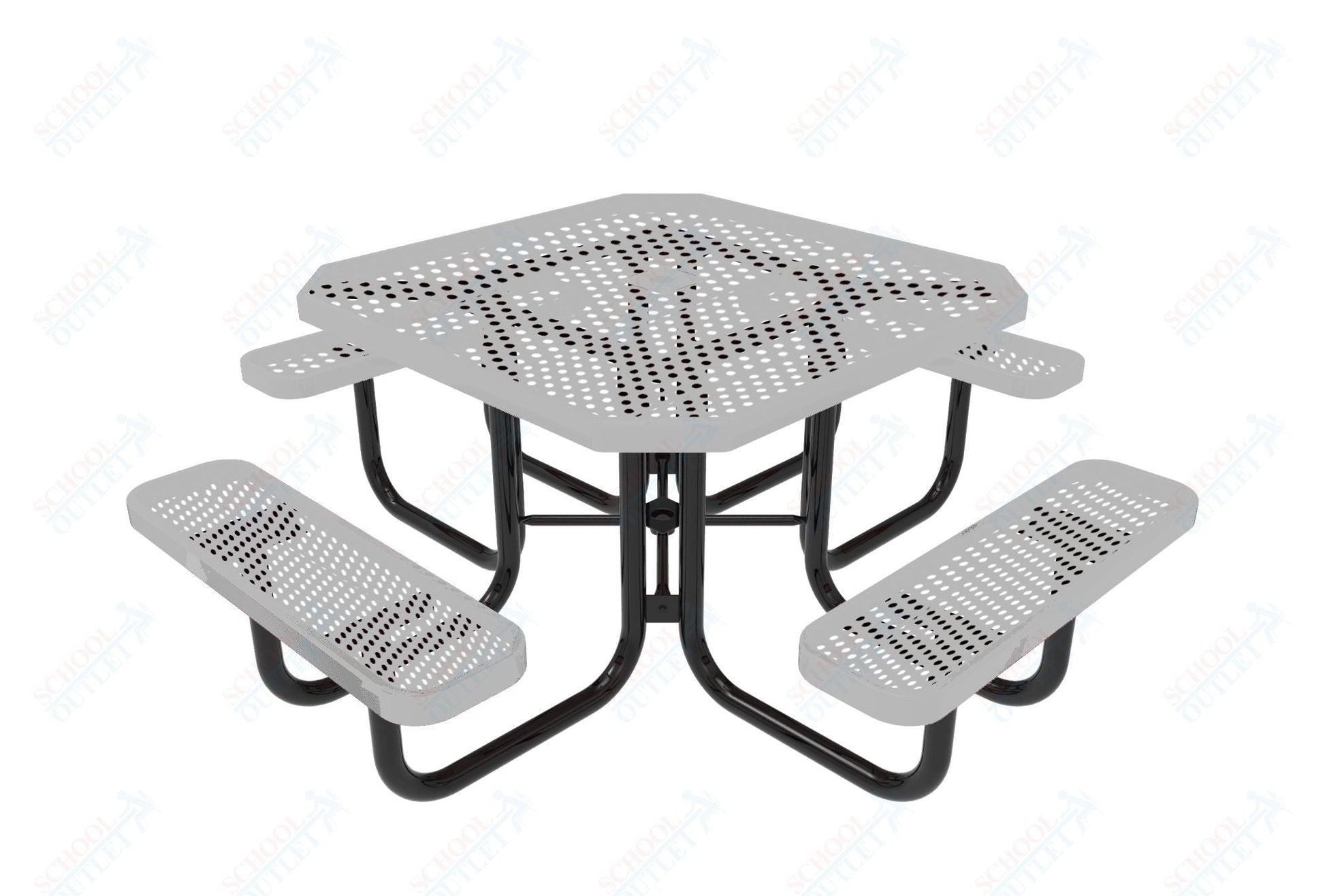 MyTcoat MYT - TOT46 46″ Octagon Portable Picnic Table (76"W x 76"D x 30"H) - SchoolOutlet