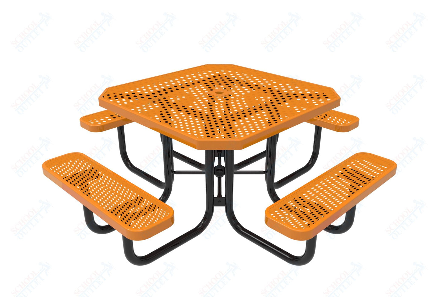 MyTcoat MYT - TOT46 46″ Octagon Portable Picnic Table (76"W x 76"D x 30"H) - SchoolOutlet