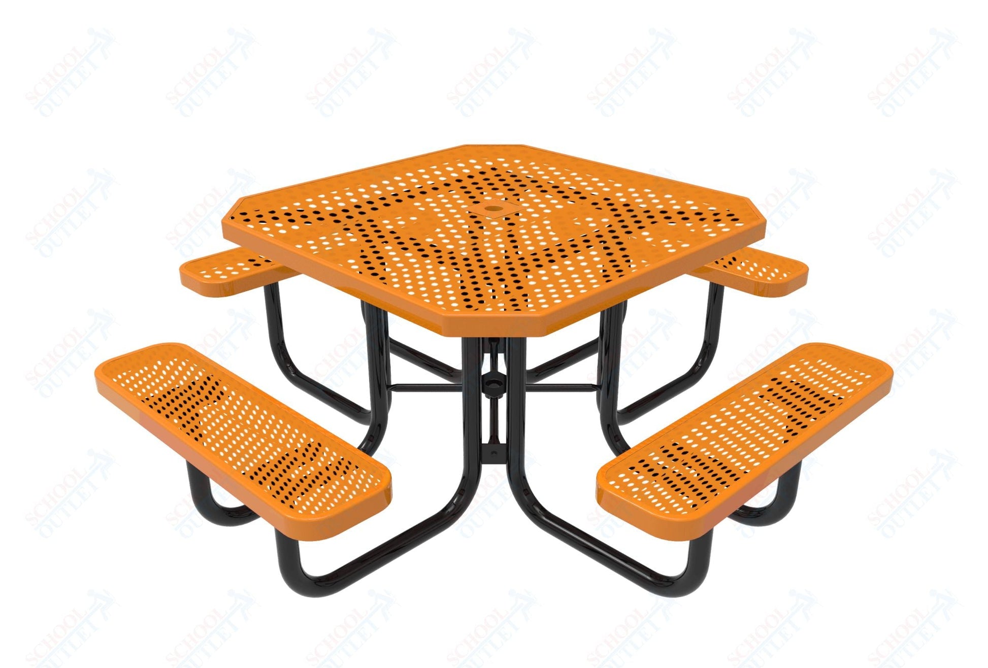 MyTcoat MYT - TOT46 46″ Octagon Portable Picnic Table (76"W x 76"D x 30"H) - SchoolOutlet