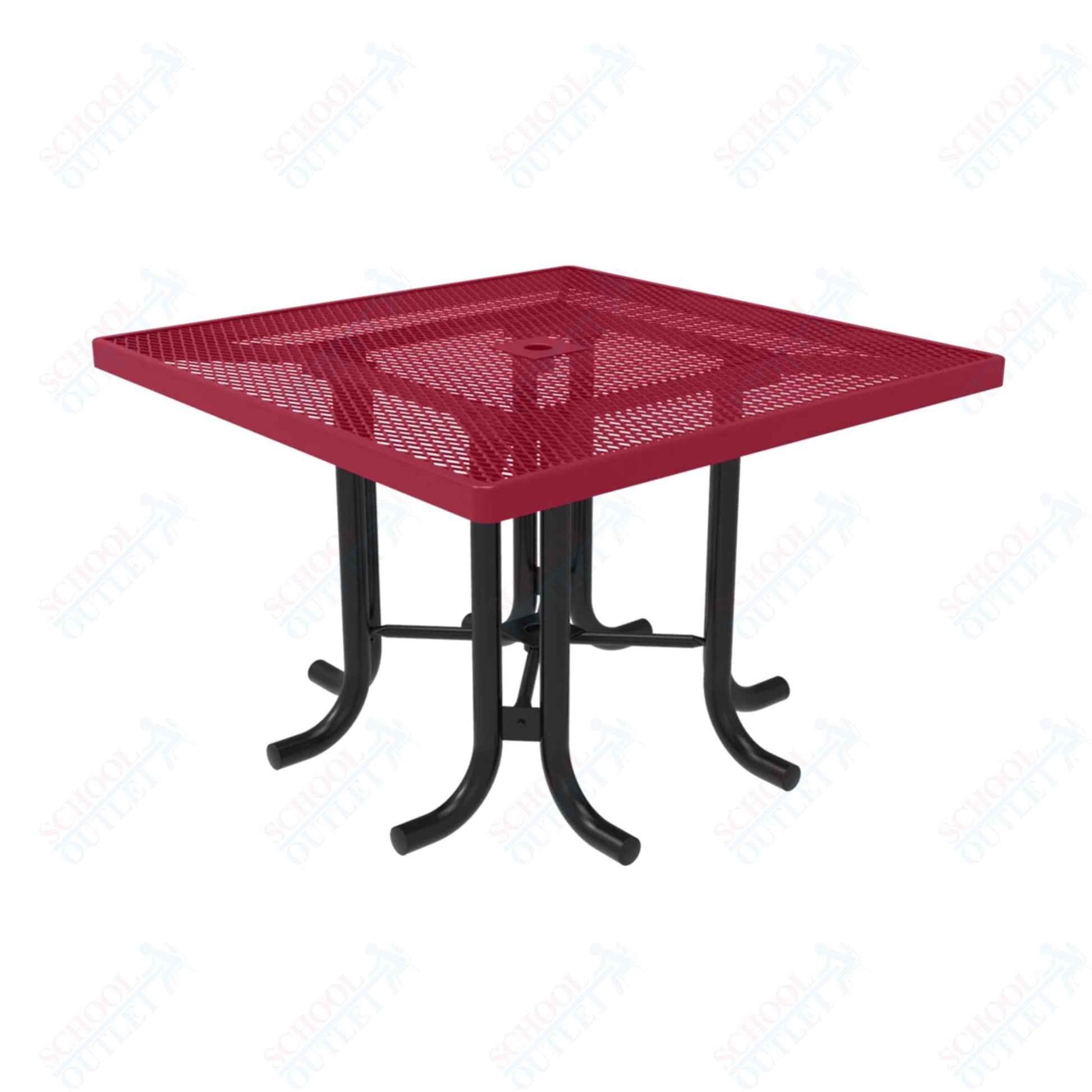 MyTcoat 46" Square Patio Picnic Table - No Seats - 46"W x 46"D x 30"H (MYT - TPS46 - 66) - SchoolOutlet