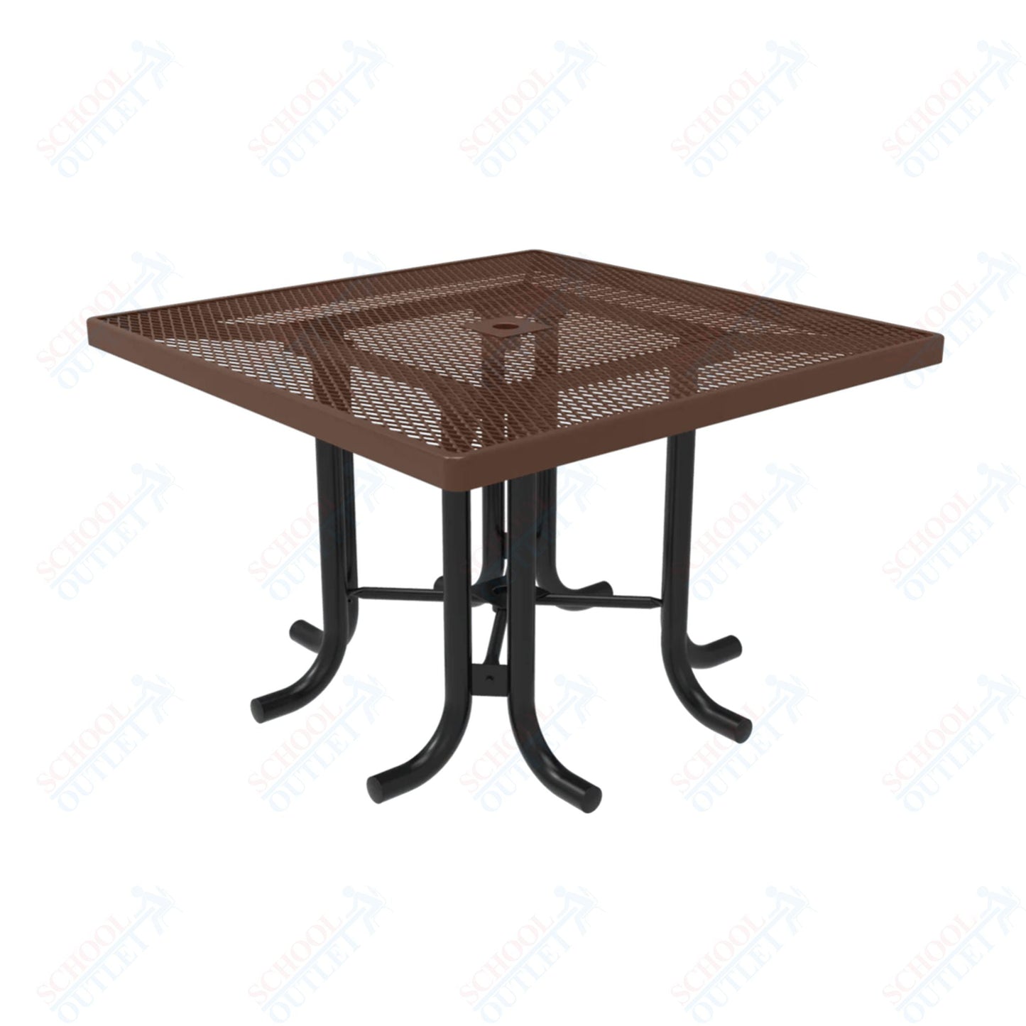 MyTcoat 46" Square Patio Picnic Table - No Seats - 46"W x 46"D x 30"H (MYT - TPS46 - 66) - SchoolOutlet