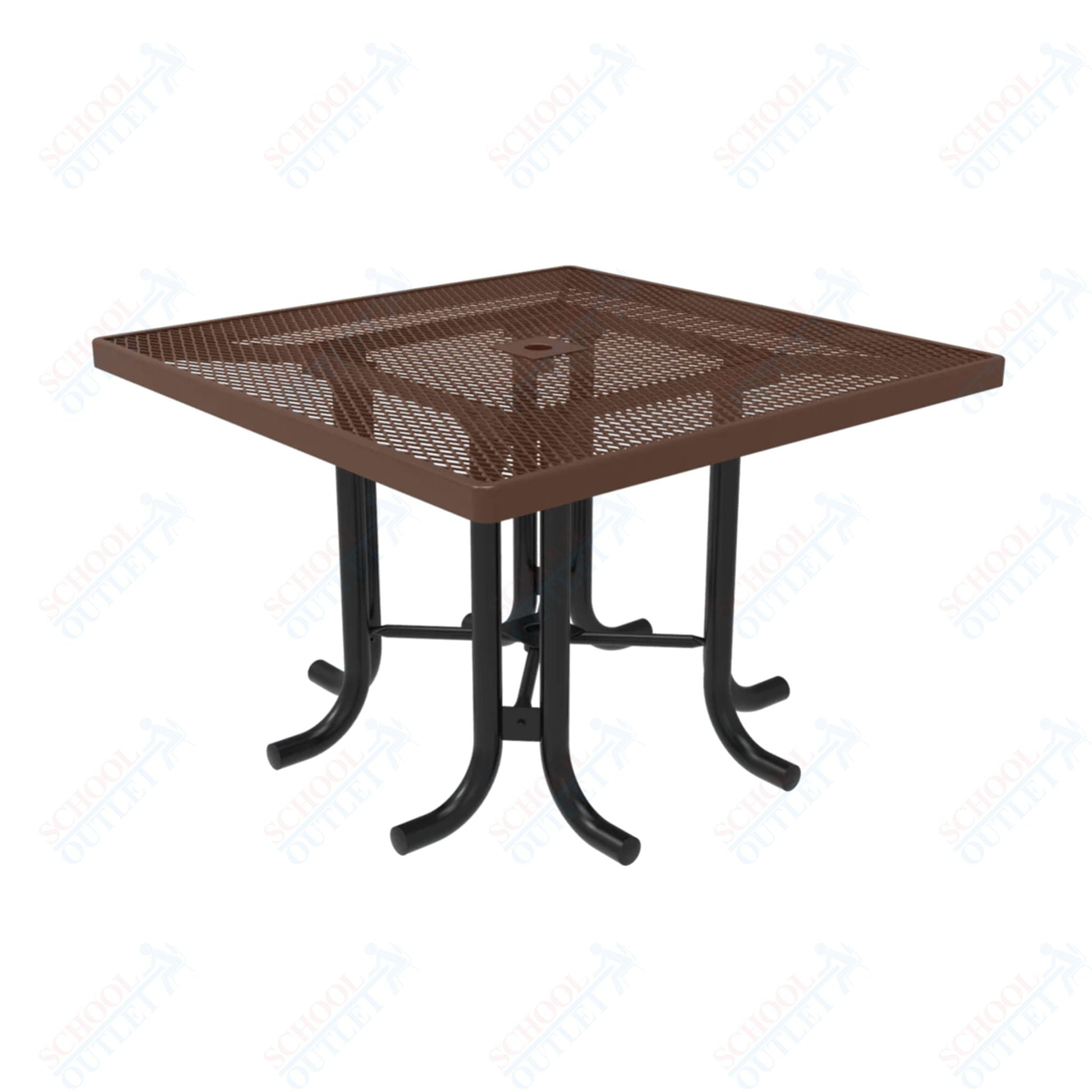 MyTcoat 46" Square Patio Picnic Table - No Seats - 46"W x 46"D x 30"H (MYT - TPS46 - 66) - SchoolOutlet