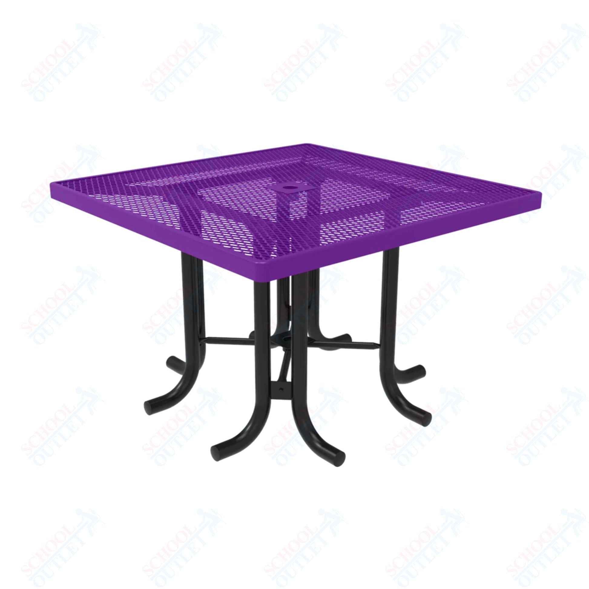 MyTcoat 46" Square Patio Picnic Table - No Seats - 46"W x 46"D x 30"H (MYT - TPS46 - 66) - SchoolOutlet