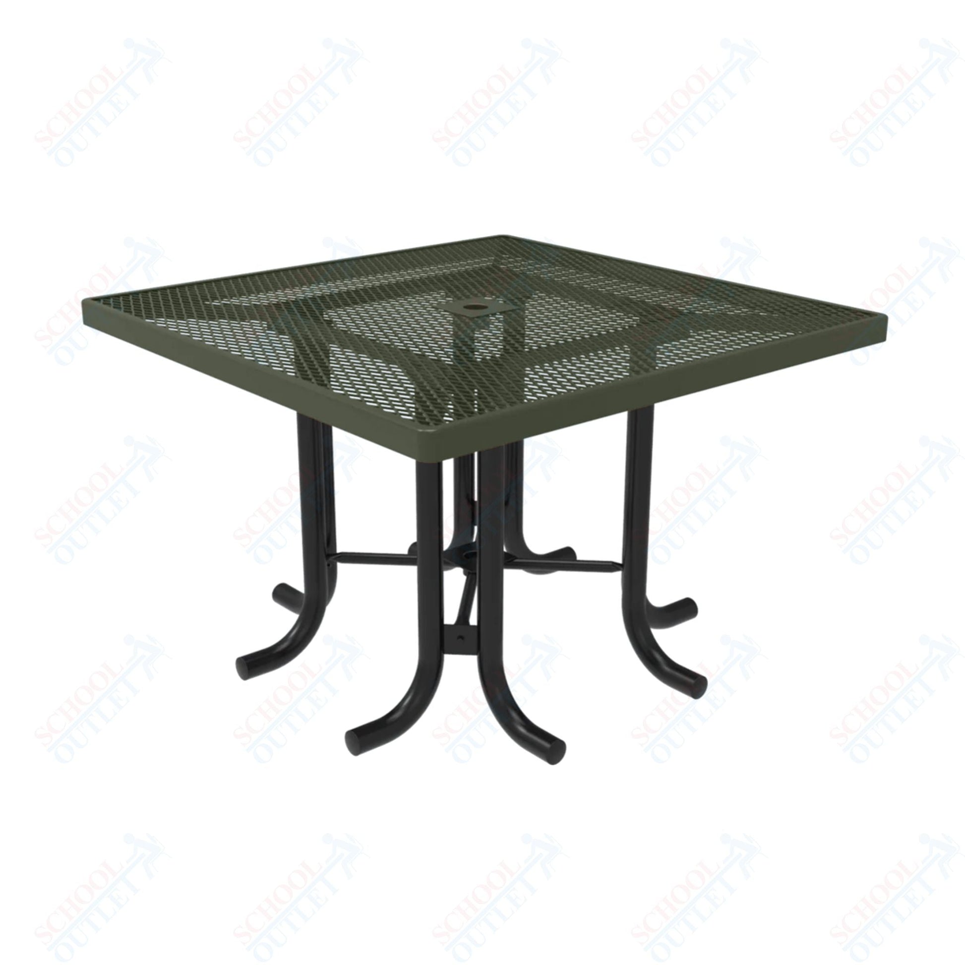 MyTcoat 46" Square Patio Picnic Table - No Seats - 46"W x 46"D x 30"H (MYT - TPS46 - 66) - SchoolOutlet