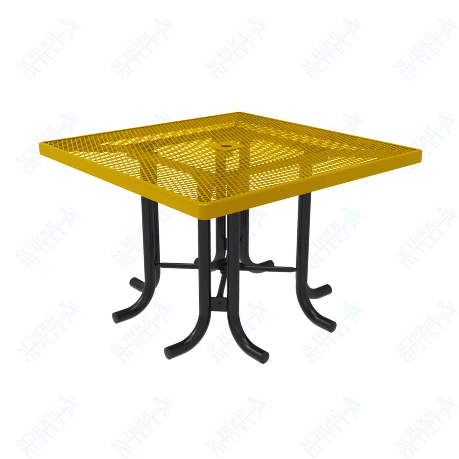 MyTcoat 46" Square Patio Picnic Table - No Seats - 46"W x 46"D x 30"H (MYT - TPS46 - 66) - SchoolOutlet