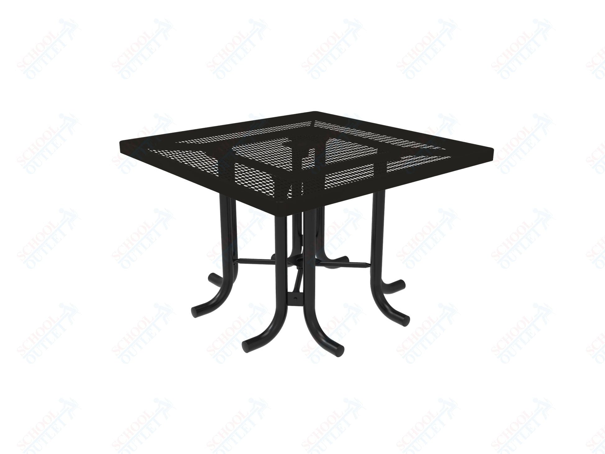 MyTcoat 46" Square Patio Picnic Table - No Seats - 46"W x 46"D x 30"H (MYT - TPS46 - 66) - SchoolOutlet
