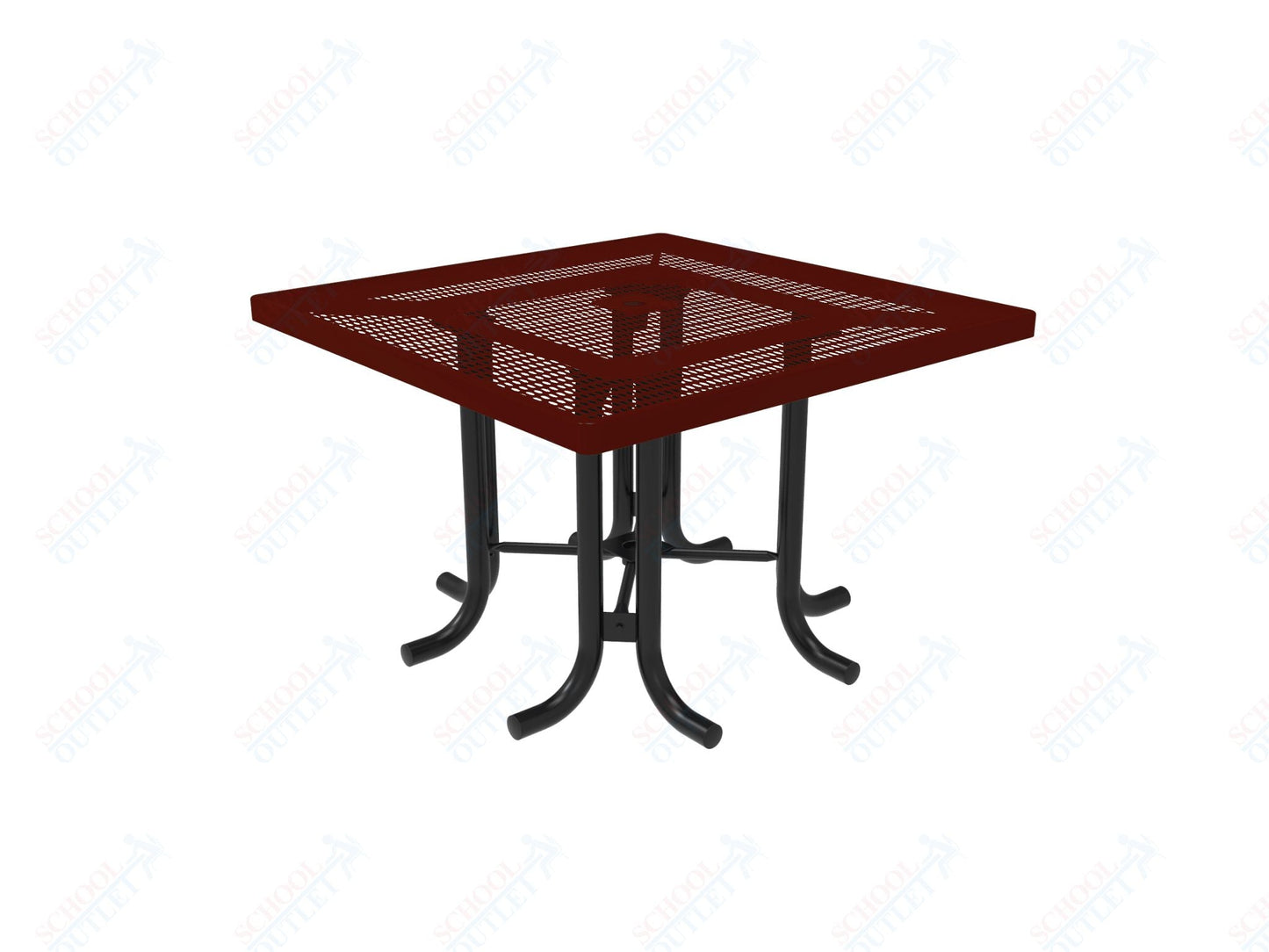 MyTcoat 46" Square Patio Picnic Table - No Seats - 46"W x 46"D x 30"H (MYT - TPS46 - 66) - SchoolOutlet