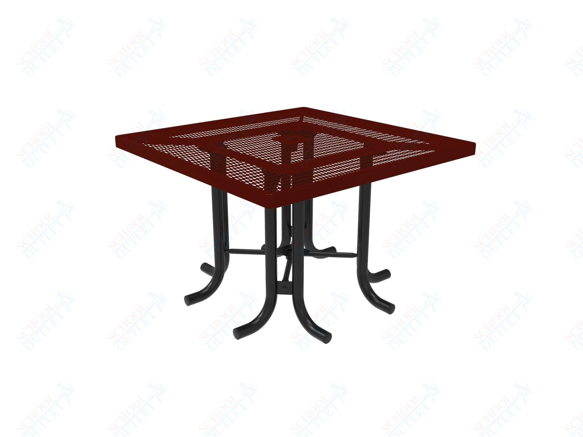 MyTcoat 46" Square Patio Picnic Table - No Seats - 46"W x 46"D x 30"H (MYT - TPS46 - 66) - SchoolOutlet