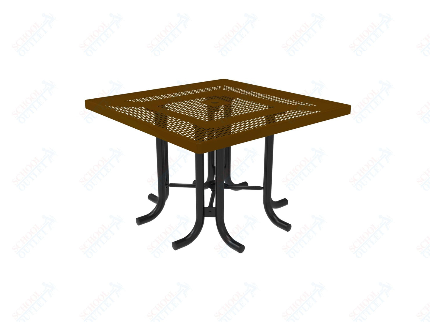 MyTcoat 46" Square Patio Picnic Table - No Seats - 46"W x 46"D x 30"H (MYT - TPS46 - 66) - SchoolOutlet