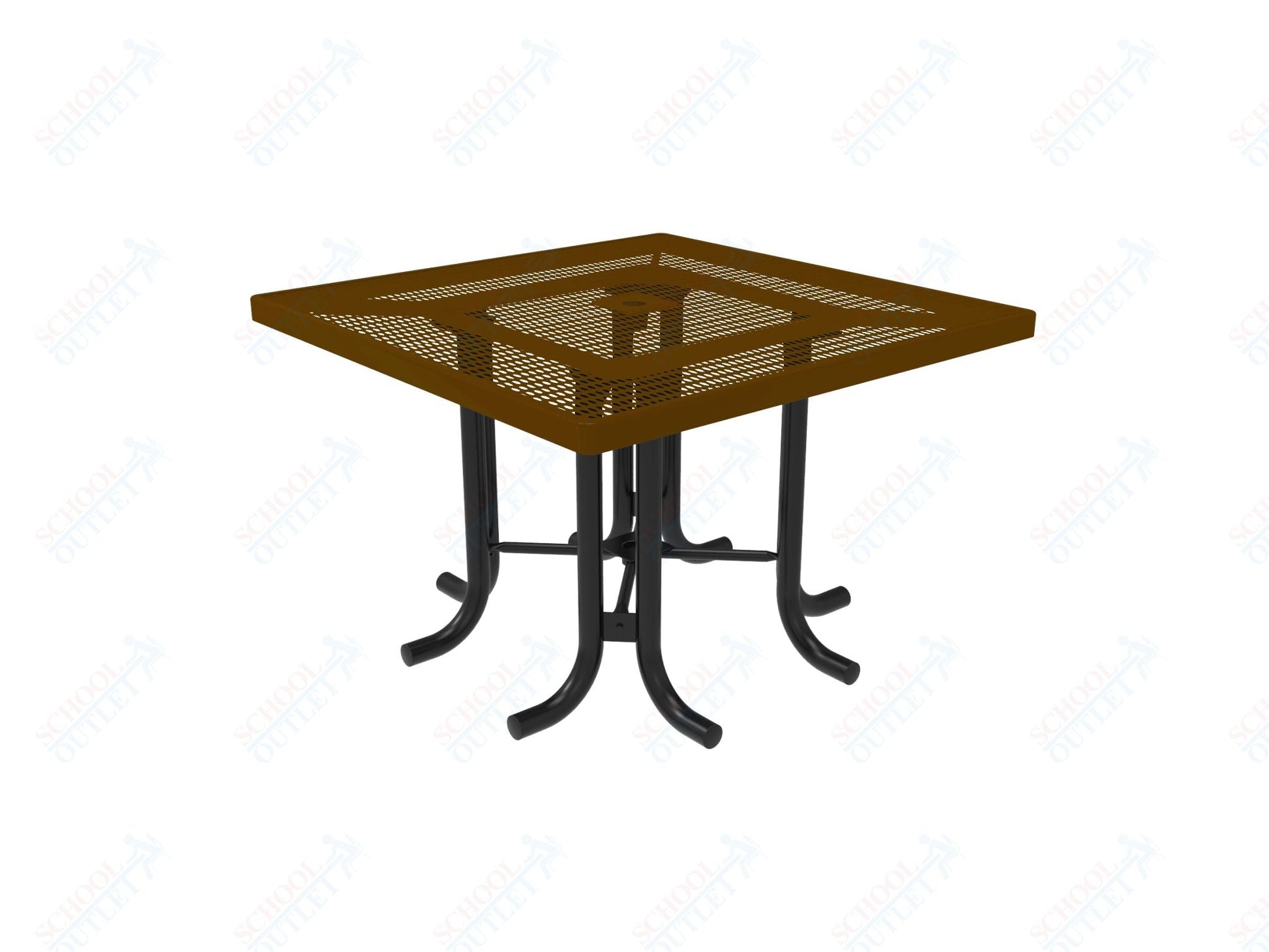 MyTcoat 46" Square Patio Picnic Table - No Seats - 46"W x 46"D x 30"H (MYT - TPS46 - 66) - SchoolOutlet