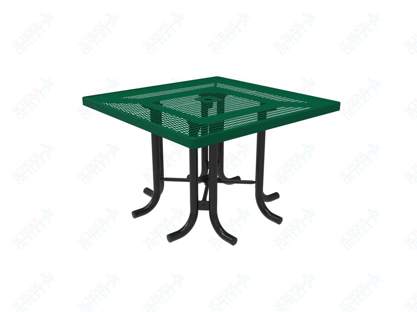 MyTcoat 46" Square Patio Picnic Table - No Seats - 46"W x 46"D x 30"H (MYT - TPS46 - 66) - SchoolOutlet