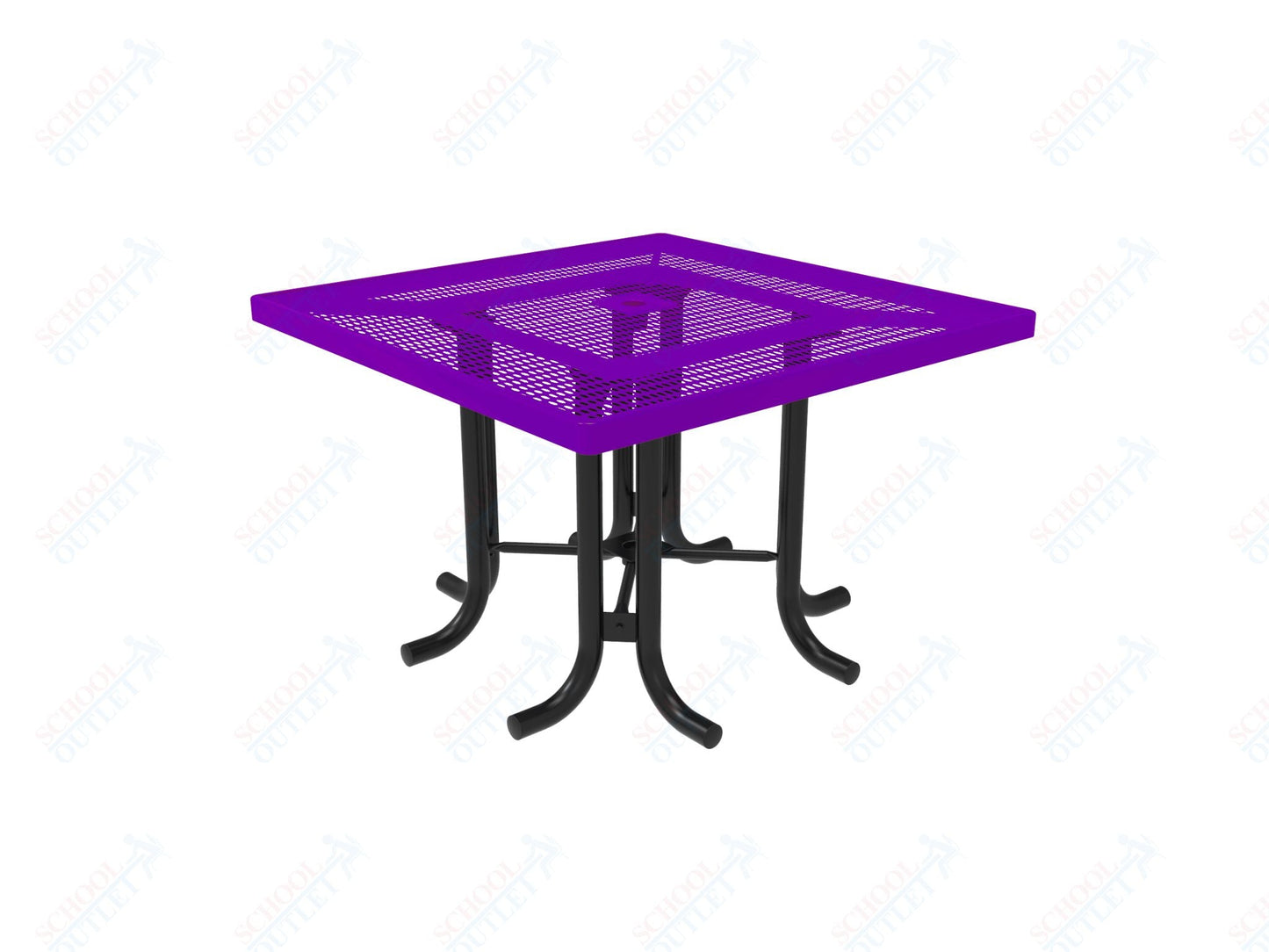 MyTcoat 46" Square Patio Picnic Table - No Seats - 46"W x 46"D x 30"H (MYT - TPS46 - 66) - SchoolOutlet