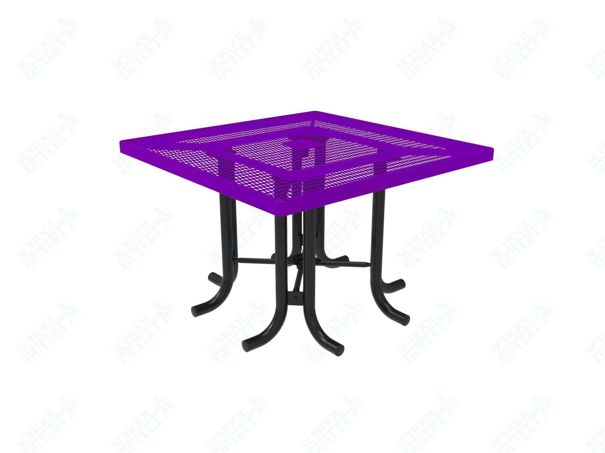 MyTcoat 46" Square Patio Picnic Table - No Seats - 46"W x 46"D x 30"H (MYT - TPS46 - 66) - SchoolOutlet