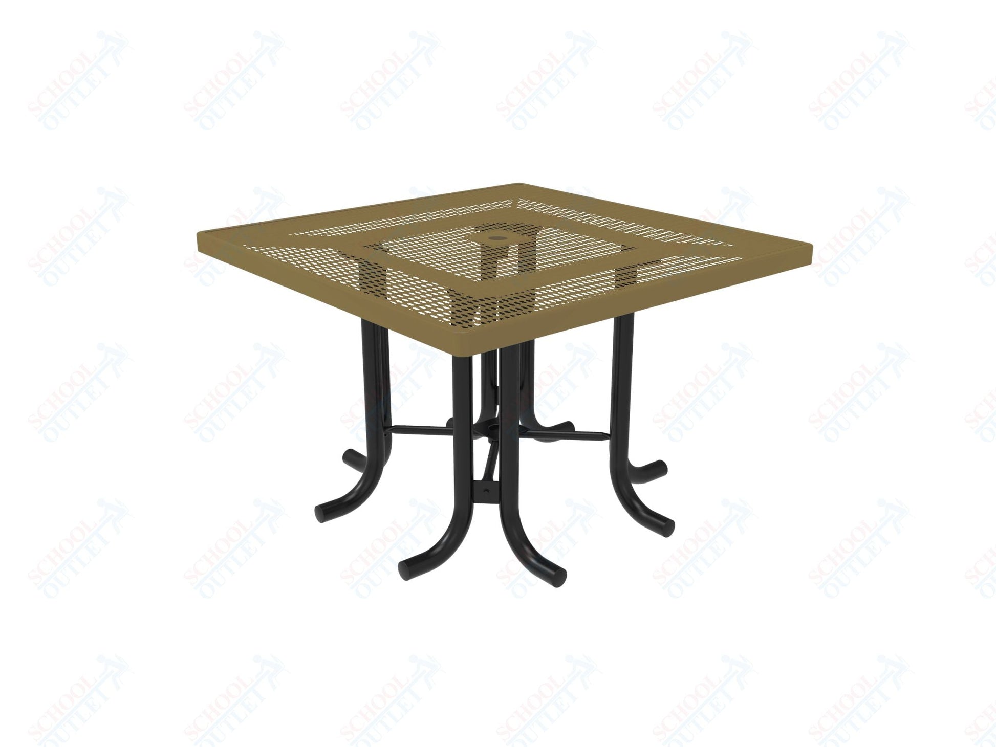 MyTcoat 46" Square Patio Picnic Table - No Seats - 46"W x 46"D x 30"H (MYT - TPS46 - 66) - SchoolOutlet