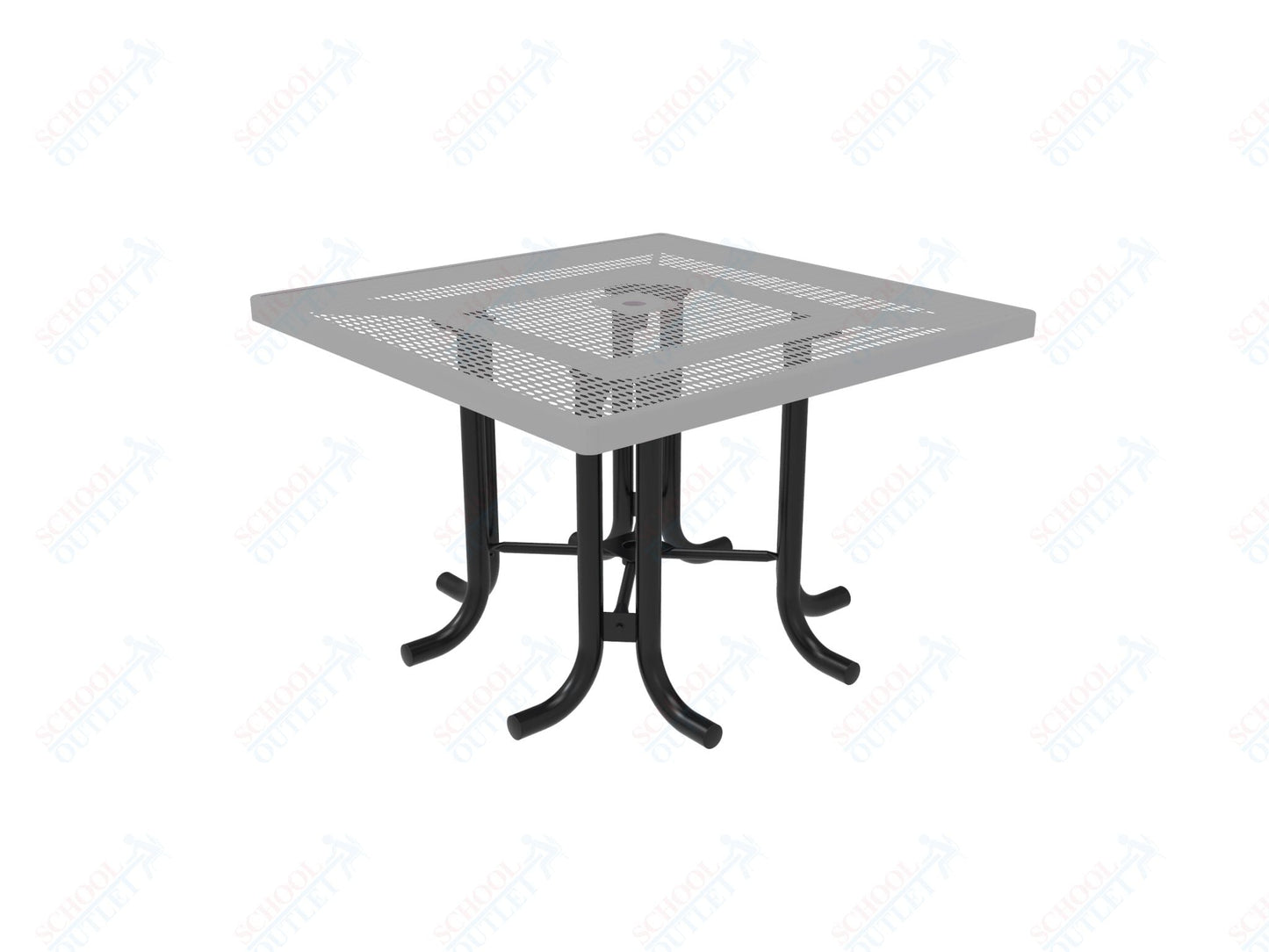 MyTcoat 46" Square Patio Picnic Table - No Seats - 46"W x 46"D x 30"H (MYT - TPS46 - 66) - SchoolOutlet